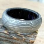 Custom Handmade Damascus Steel Ring with Beautiful Gift Box – Wedding & Anniversary Gift