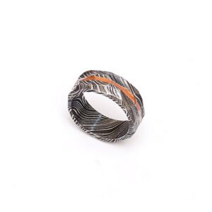 Custom Handmade Damascus Steel Ring with Beautiful Gift Box – Wedding & Anniversary Gift
