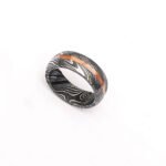 Custom Handmade Damascus Steel Ring with Beautiful Gift Box – Personalized Wedding & Anniversary Gift