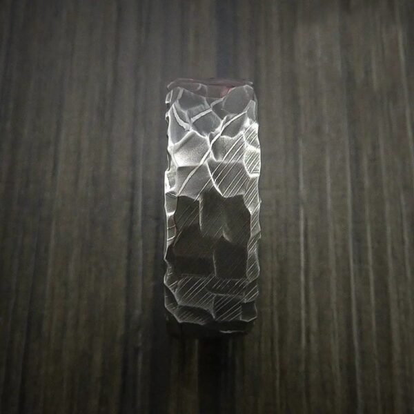Custom Handmade Damascus Steel Ring with Beautiful Gift Box – Personalized Wedding & Anniversary Gift