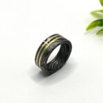 Custom Handmade Personalized Damascus Steel Ring with Beautiful Gift Box – Anniversary & Personal Gift