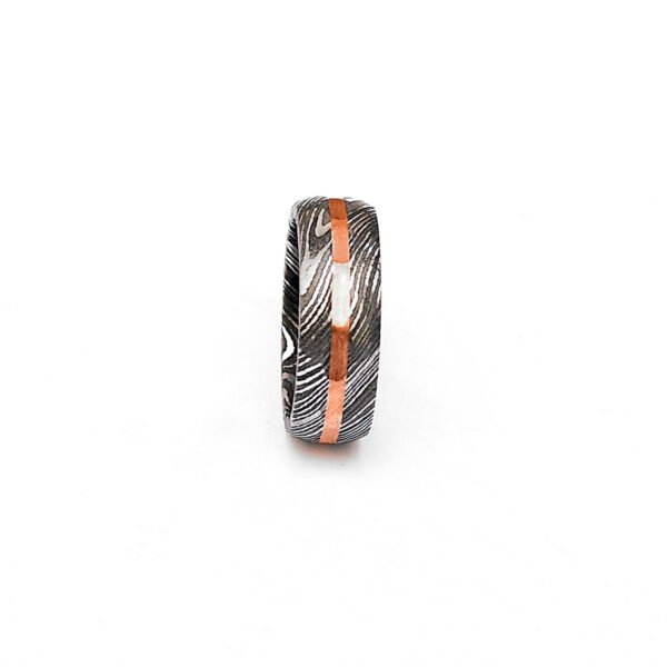 Custom Handmade Damascus Steel Ring with Beautiful Gift Box – Personalized Wedding & Anniversary Gift