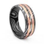 Custom Handmade Damascus Steel Ring with Beautiful Gift Box – Wedding, Personal & Anniversary Gift