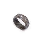 Custom Handmade Damascus Steel Ring with Premium Gift Box – Personalized Wedding & Anniversary Gift