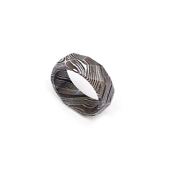 Custom Handmade Damascus Steel Ring with Premium Gift Box – Personalized Wedding & Anniversary Gift