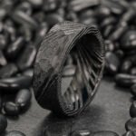 Handmade Damascus Steel Ring for Men – Vintage Pattern Wedding Band & Anniversary Gift Set