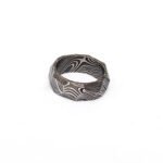 Custom Handmade Damascus Steel Ring with Premium Gift Box – Personalized Wedding & Anniversary Gift