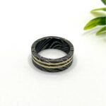 Custom Handmade Personalized Damascus Steel Ring with Beautiful Gift Box – Anniversary & Personal Gift