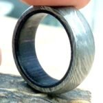 Custom Handmade Damascus Steel Ring with Beautiful Gift Box – Wedding & Anniversary Gift
