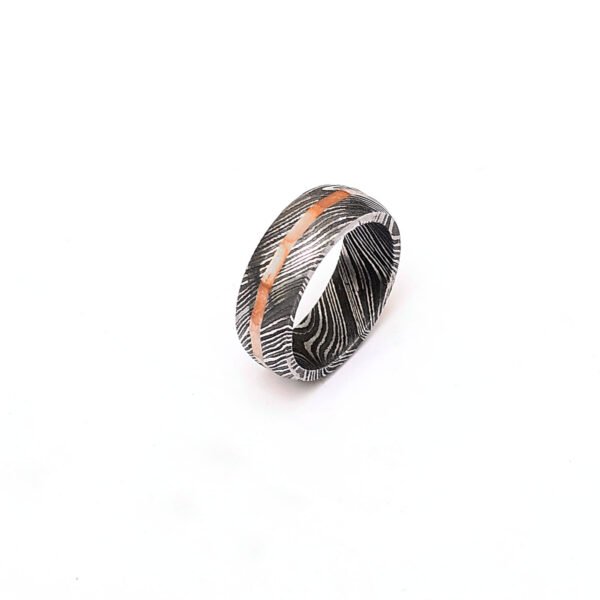 Custom Handmade Damascus Steel Ring with Beautiful Gift Box – Personalized Wedding & Anniversary Gift