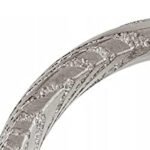 Men’s Damascus Steel Band Ring – Bold Pattern Detail with Polished Interior, Handmade Personalized Anniversary Gift Set