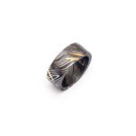 Custom Handmade Damascus Steel Ring with Beautiful Shaped Gift Box – Personalized Wedding & Anniversary Gift
