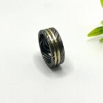 Custom Handmade Personalized Damascus Steel Ring with Beautiful Gift Box – Anniversary & Personal Gift