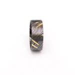 Custom Handmade Damascus Steel Ring with Beautiful Shaped Gift Box – Personalized Wedding & Anniversary Gift
