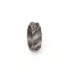 Custom Handmade Personalized Damascus Steel Ring with Beautiful Gift Box & Logo Option – Wedding & Anniversary Gift