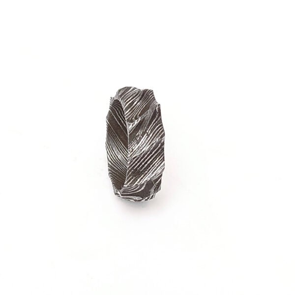Custom Handmade Personalized Damascus Steel Ring with Beautiful Gift Box & Logo Option – Wedding & Anniversary Gift