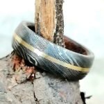Custom Handmade Damascus Steel Ring with Beautiful Gift Box – Personalized Wedding & Anniversary Gift