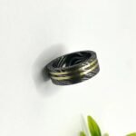 Custom Handmade Personalized Damascus Steel Ring with Beautiful Gift Box – Anniversary & Personal Gift