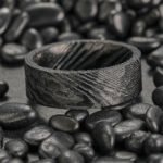 Handmade Damascus Steel Ring for Men – Vintage Pattern Wedding Band & Anniversary Gift Set
