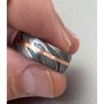 Custom Handmade Damascus Steel Ring Set with Beautiful Gift Box – Wedding, Personal & Anniversary Gift