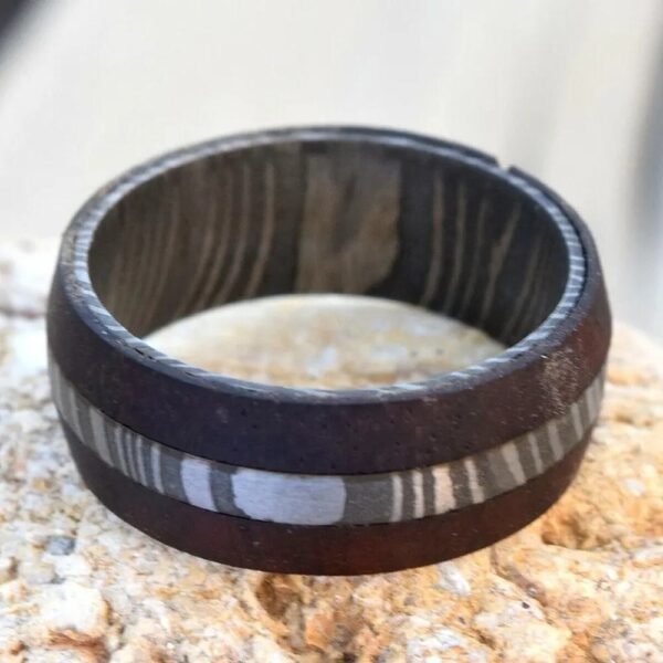 Custom Handmade Damascus Steel Ring with Beautiful Gift Box – Custom Wedding, Personal & Anniversary Gift