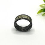 Custom Handmade Personalized Damascus Steel Ring with Beautiful Gift Box – Anniversary & Personal Gift